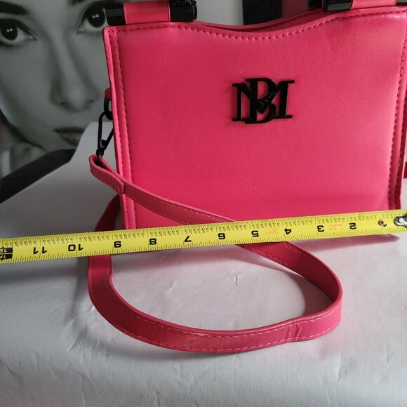 BADGLEY MISCHKA HOT PINK VEGAN LEATHER HANDBAG CROSSBODY - Picture 10 of 15